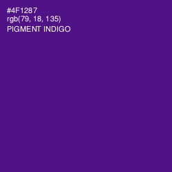 #4F1287 - Pigment Indigo Color Image