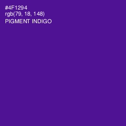 #4F1294 - Pigment Indigo Color Image