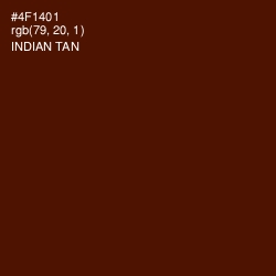 #4F1401 - Indian Tan Color Image