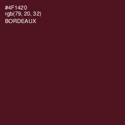 #4F1420 - Bordeaux Color Image