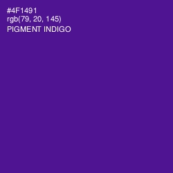 #4F1491 - Pigment Indigo Color Image