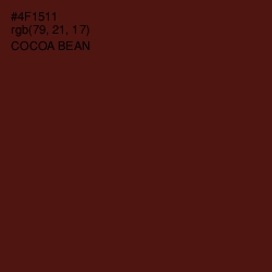 #4F1511 - Cocoa Bean Color Image