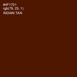 #4F1701 - Indian Tan Color Image