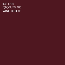 #4F1720 - Wine Berry Color Image