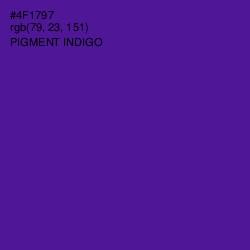 #4F1797 - Pigment Indigo Color Image