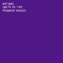 #4F1886 - Pigment Indigo Color Image