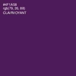 #4F1A58 - Clairvoyant Color Image