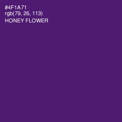 #4F1A71 - Honey Flower Color Image