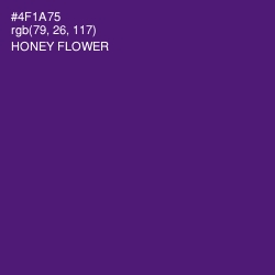 #4F1A75 - Honey Flower Color Image