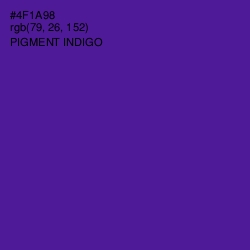 #4F1A98 - Pigment Indigo Color Image