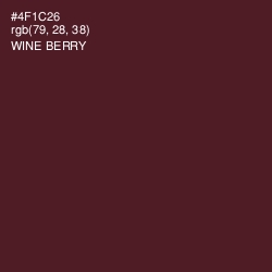 #4F1C26 - Wine Berry Color Image