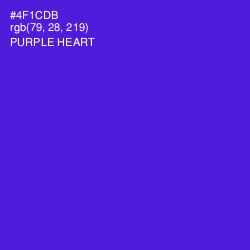#4F1CDB - Purple Heart Color Image