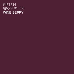 #4F1F34 - Wine Berry Color Image