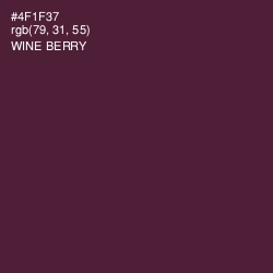 #4F1F37 - Wine Berry Color Image