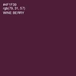 #4F1F39 - Wine Berry Color Image