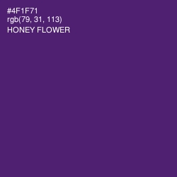 #4F1F71 - Honey Flower Color Image