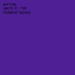 #4F1F96 - Pigment Indigo Color Image