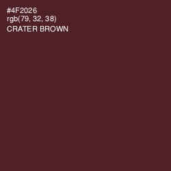 #4F2026 - Crater Brown Color Image