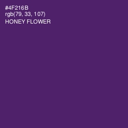 #4F216B - Honey Flower Color Image