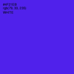 #4F21EB - Purple Heart Color Image