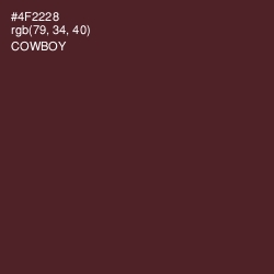 #4F2228 - Cowboy Color Image