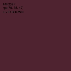 #4F232F - Livid Brown Color Image