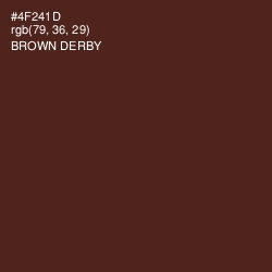 #4F241D - Brown Derby Color Image