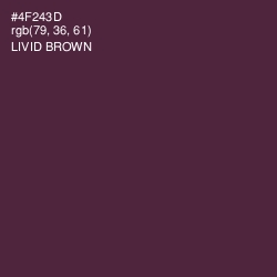 #4F243D - Livid Brown Color Image