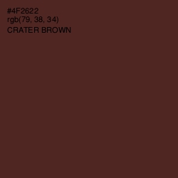 #4F2622 - Crater Brown Color Image