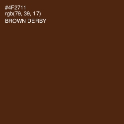 #4F2711 - Brown Derby Color Image