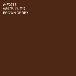 #4F2715 - Brown Derby Color Image