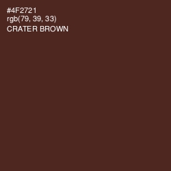 #4F2721 - Crater Brown Color Image