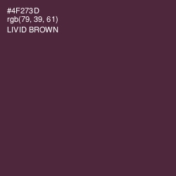 #4F273D - Livid Brown Color Image