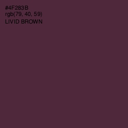 #4F283B - Livid Brown Color Image