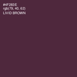 #4F283E - Livid Brown Color Image