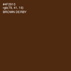 #4F2910 - Brown Derby Color Image