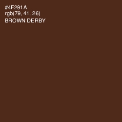 #4F291A - Brown Derby Color Image