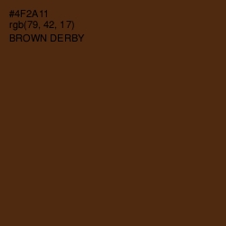 #4F2A11 - Brown Derby Color Image