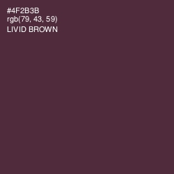 #4F2B3B - Livid Brown Color Image