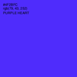 #4F2BFC - Purple Heart Color Image