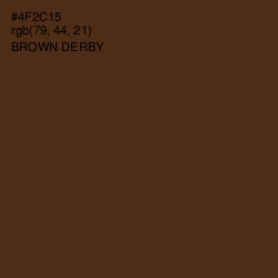 #4F2C15 - Brown Derby Color Image