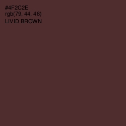 #4F2C2E - Livid Brown Color Image