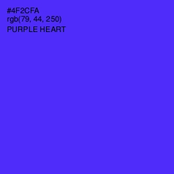 #4F2CFA - Purple Heart Color Image