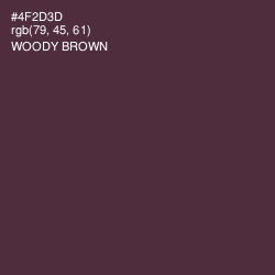 #4F2D3D - Woody Brown Color Image