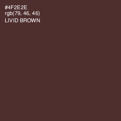 #4F2E2E - Livid Brown Color Image