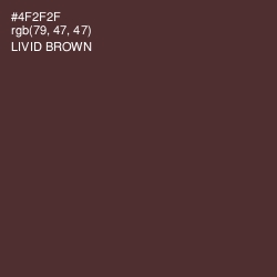 #4F2F2F - Livid Brown Color Image