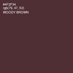 #4F2F34 - Woody Brown Color Image
