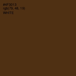 #4F3013 - Metallic Bronze Color Image