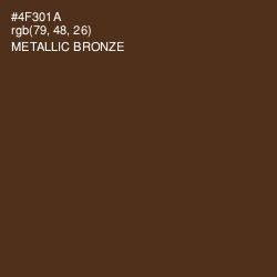 #4F301A - Metallic Bronze Color Image