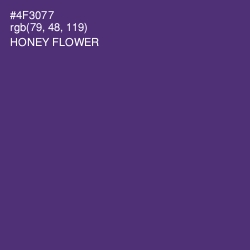 #4F3077 - Honey Flower Color Image